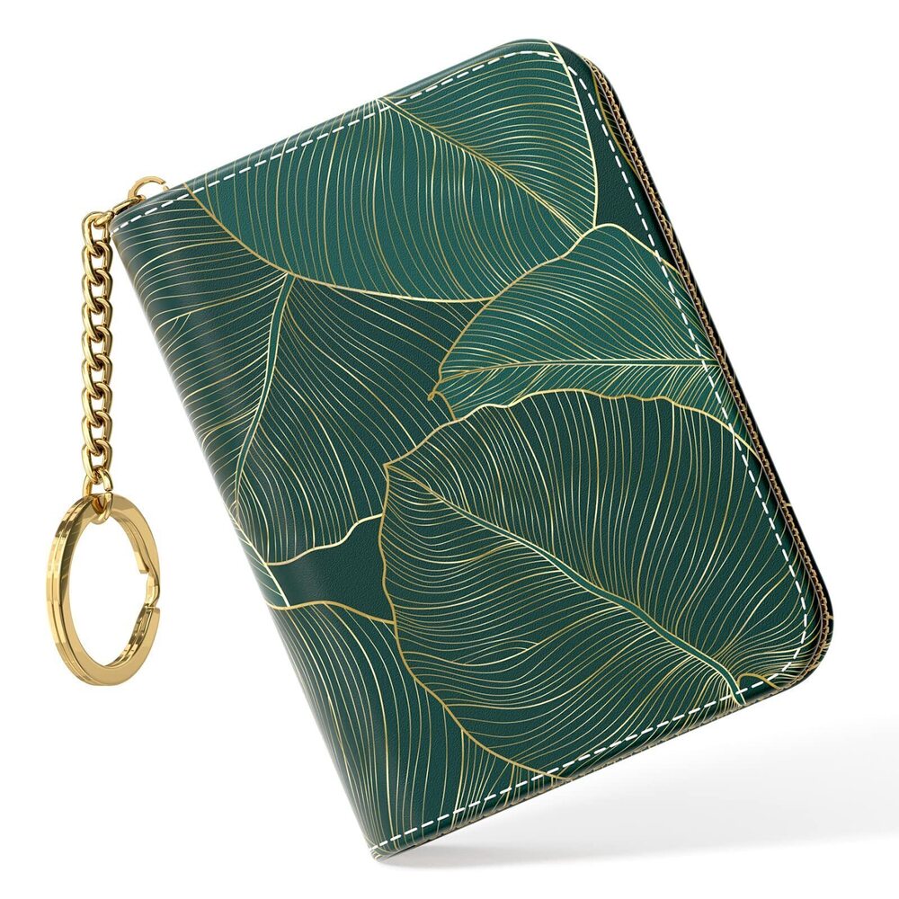 6884 Credit Card Holder, Small RFID Card Wallet , Slim Leather Card Holder
